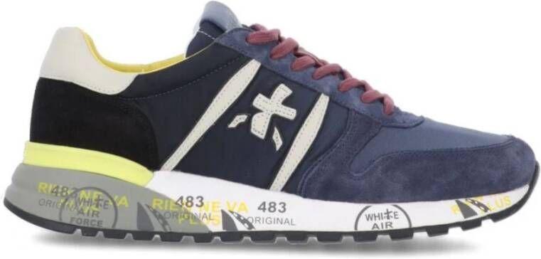 Premiata Lander Sneakers , Blauw, Heren