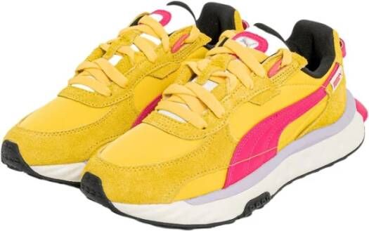 Puma Wilde rijder vintage trainers , Geel, Dames
