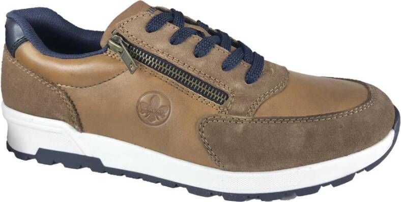 Rieker Sneakers , Bruin, Heren