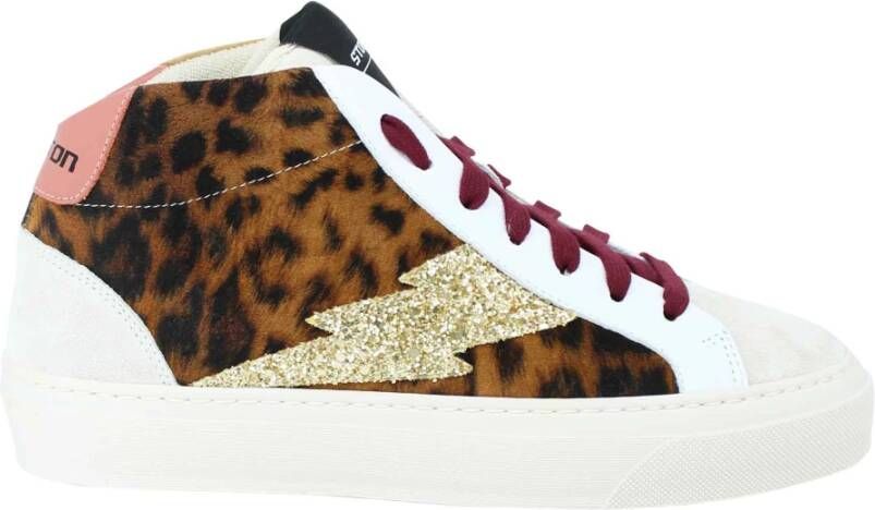 Stokton Sneakers Brown , Bruin, Dames