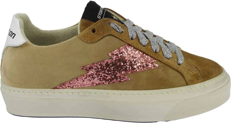 Stokton Sneakers Bruin Dames