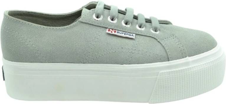 Superga 2790 SUEW flatform sneaker van suè, de