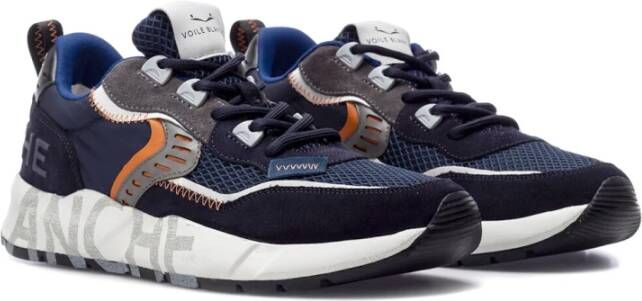 Voile Blanche Blauwe Club01 Lage Sneakers