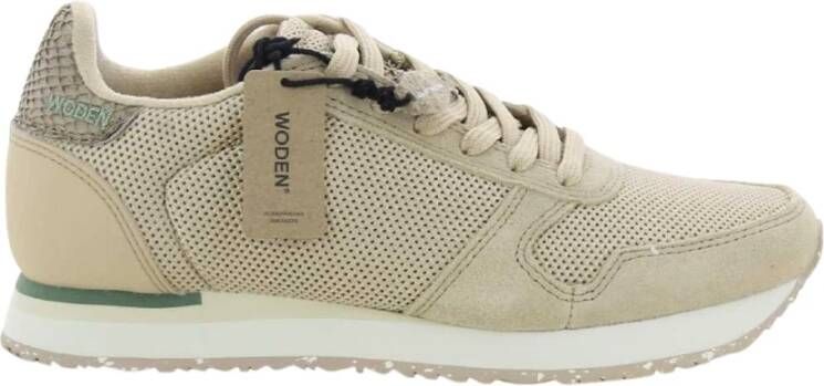 Woden Sneakers , Beige, Dames