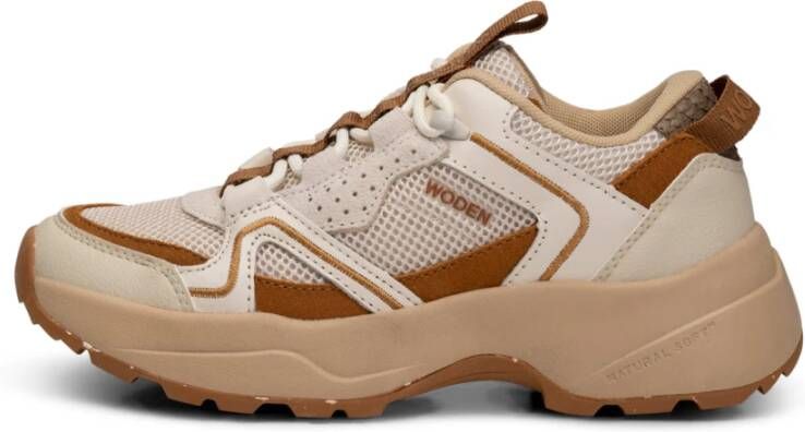 Woden SIF Tech Sneakers , Beige, Dames