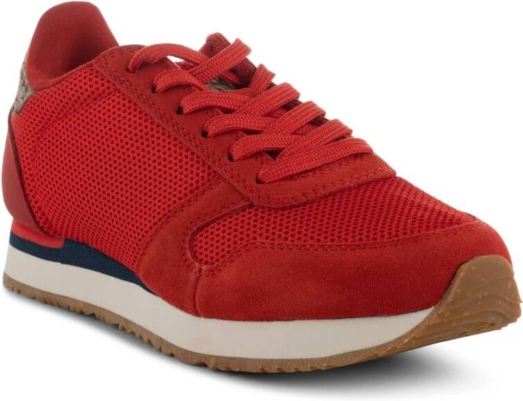 Woden Sneakers , Rood, Dames