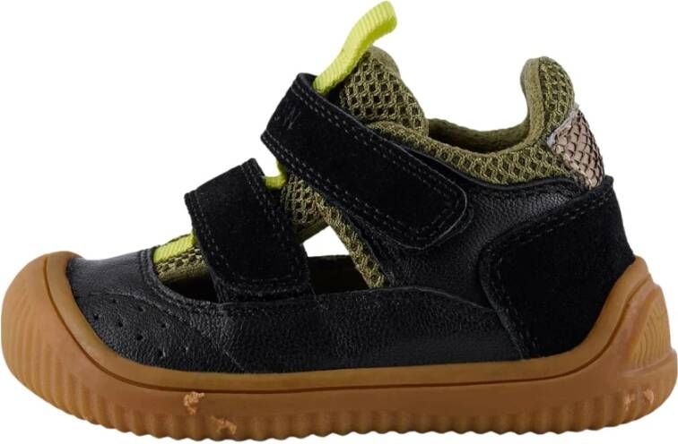 Woden Tristan Sandal Leaf , Zwart, Heren