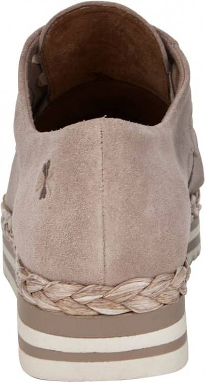 marco tozzi Sneaker met geribde veters Nude
