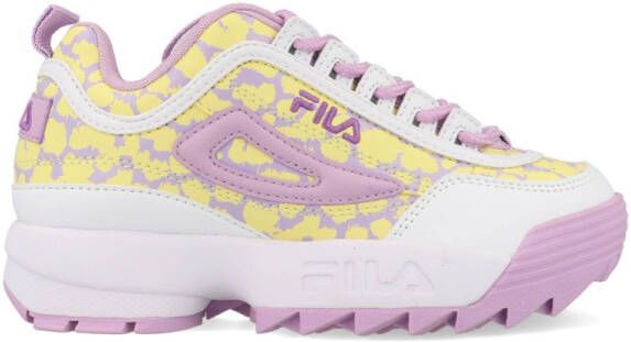 Fila Disruptor F Teens FFT0062.43107 Wit/Paars/Geel