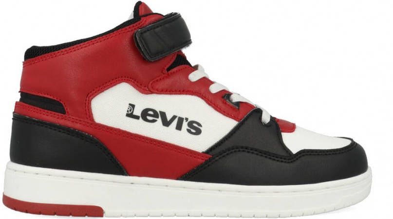 Levi's Levi&apos, s Sneakers BLOCK MID VEL T VIRV0013T Zwart/Rood