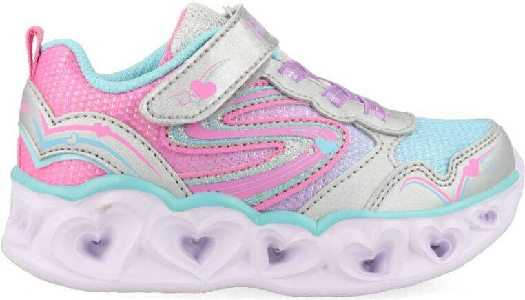 Skechers Heart Lights 20294N/SMLT Zilver