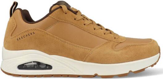 Skechers Uno Stacre sneakers cognac Leer