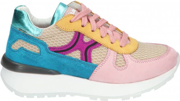 Braqeez 422272 Vita Vienna Pink Lage sneakers