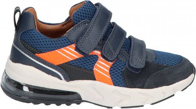 Braqeez Tino Tokyo Navy Klittenbandschoenen