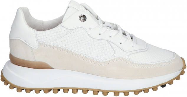 Floris van bommel Noppi Mixx 61 01 Dark White G Wijdte Lage sneakers