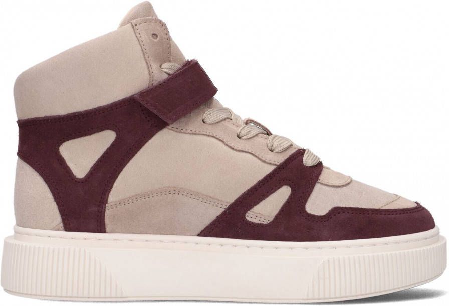 Cycleur de Luxe Beige Hoge Sneaker Mur