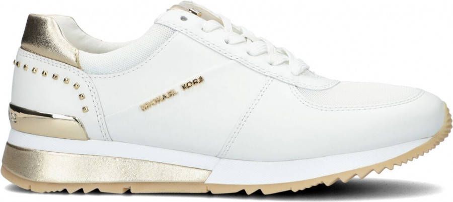 Michael Kors Witte Lage Sneakers Allie Wrap Trainer