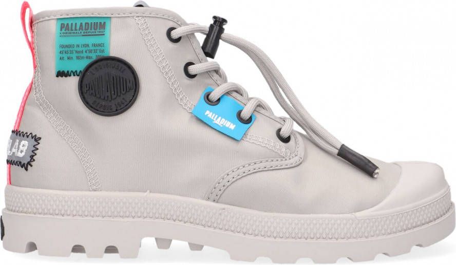 Palladium Grijze Hoge Sneaker Overlab Neon Pampa K