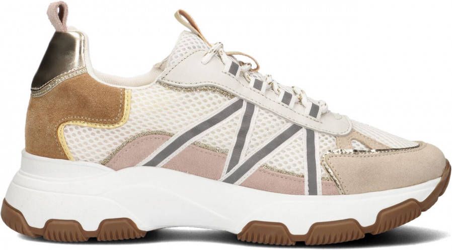 PS Poelman Beige Lage Sneakers P7326