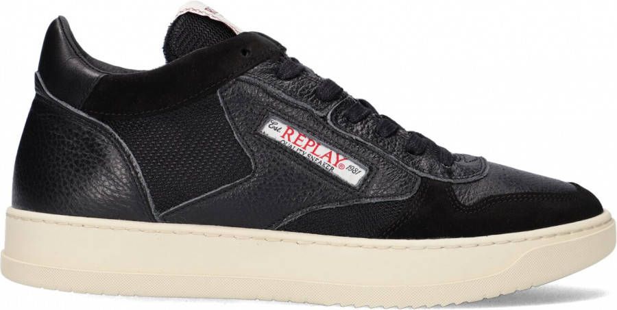 Replay Zwarte Hoge Sneaker Reload Cordoba