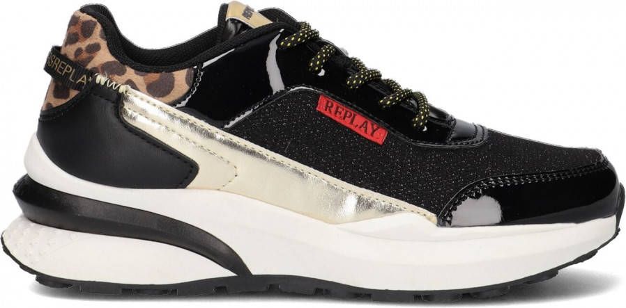 Replay Zwarte Lage Sneakers Athena Jr