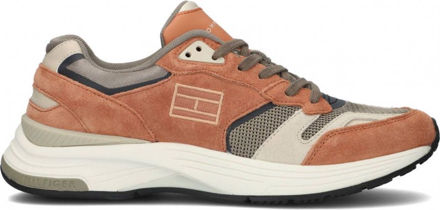 Tommy Hilfiger Modern Prep sneaker van mesh met suè, de details