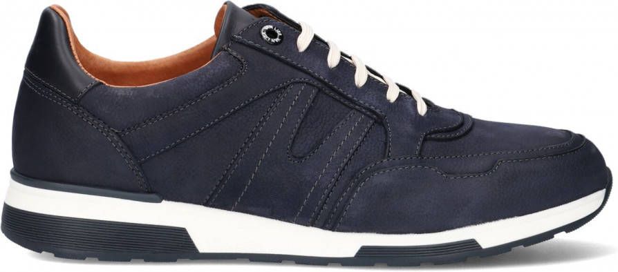 Van Lier Blauwe Lage Sneakers Positano