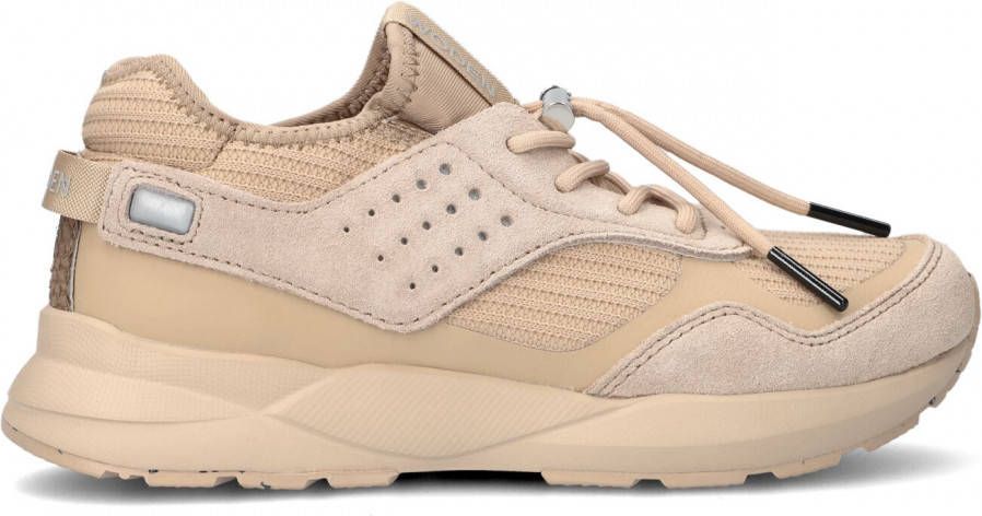 Woden Beige Lage Sneakers Zoey