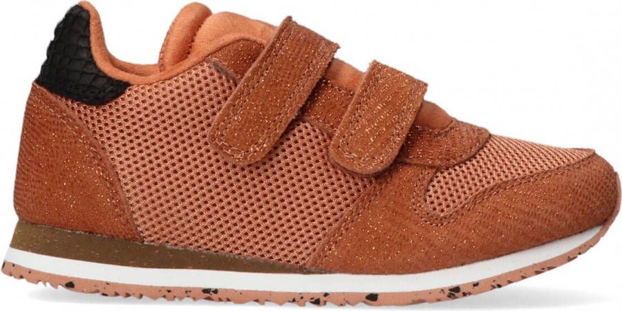 Woden Bruine Lage Sneakers Sandra Pearl Ii