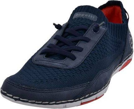 Bugatti Slip on sneakers met contrast doorstiknaad