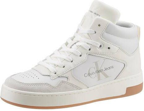 Calvin klein Bamk Cupsole MID Yw0Yw0087702X Jeans, Wit, Dames