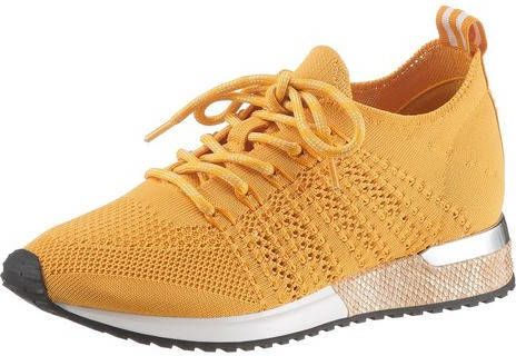 La Strada Sneakers met sleehak Fashion Sneaker met metallic details bij de hak