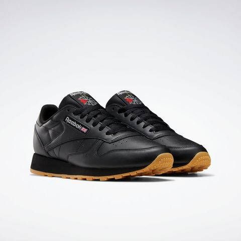 Reebok Classic Leather Sneakers , Zwart, Heren