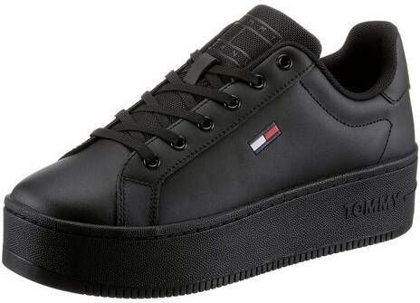Tommy Jeans flatform ess shoe , Zwart, Dames