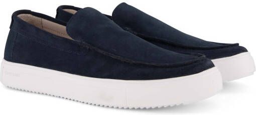 Blackstone donkerblauw effen leer