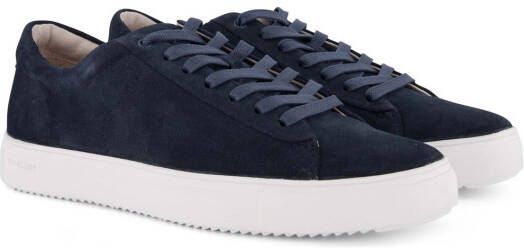Blackstone sneaker donkerblauw effen laag