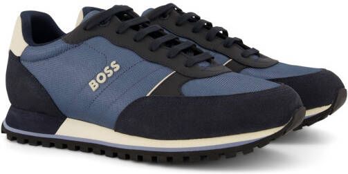 Hugo Boss Parkour Runn sneaker met suè, de details