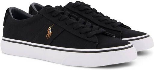 Polo Ralph Lauren sneakers effen katoen zwart
