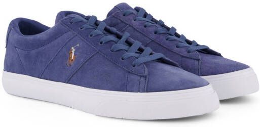 Polo Ralph Lauren sneakers effen leer blauw met logo