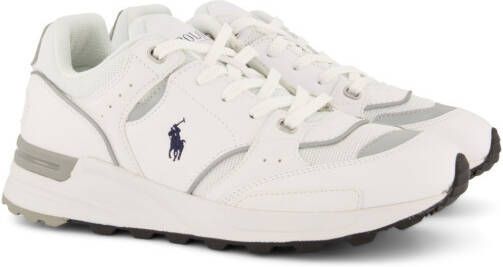 Polo Ralph Lauren Witte sneakers met logo leer