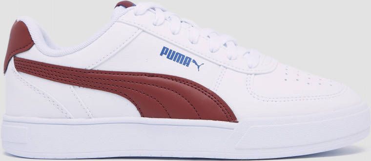 Puma caven sneakers wit/rood kinderen