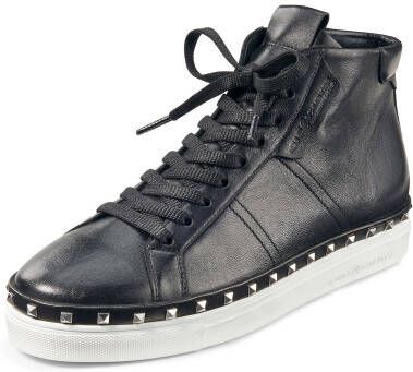 Kennel & Schmenger Enkelhoge sneakers Cosmo kalfsnubuckleer zwart