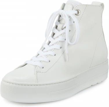 Paul Green Enkelhoge sneakers kalfsnappaleer wit