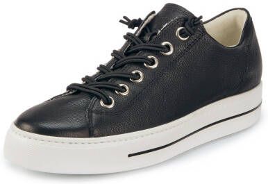 Paul Green Sneakers elastische vetersluiting zwart