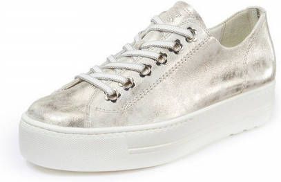 Paul Green Sneakers geitensuèdeleer beige