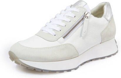 Paul Green Sneakers kalfsnappa en suèdeleer wit