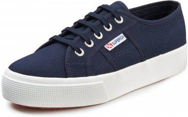 Superga Plateausneakers blauw