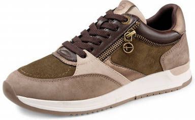 Tamaris Sneakers rundsuèdeleer groen