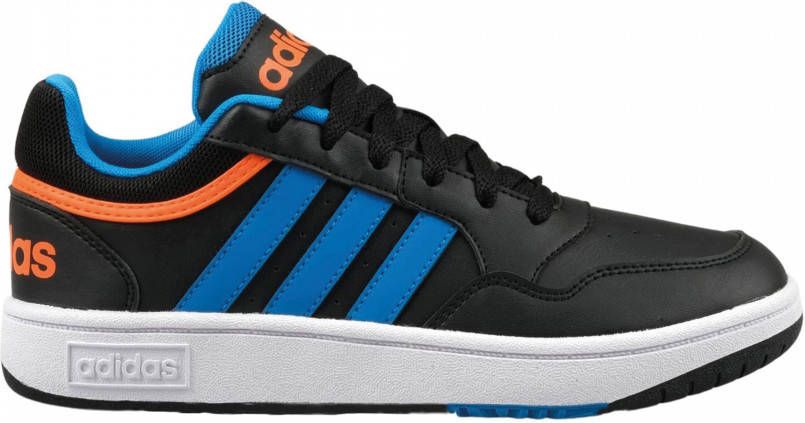 adidas hoops 3.0 sneakers zwart/oranje kinderen