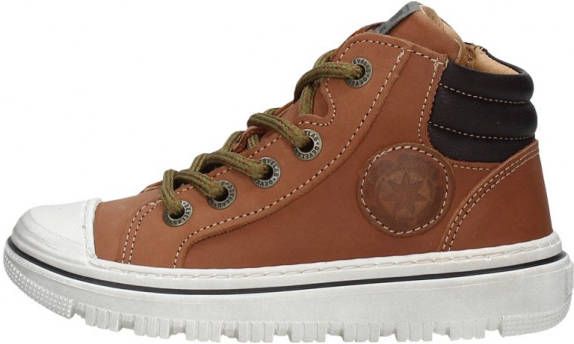 Develab 41917 754 Cognac Nubuck Sneakers hoge sneakers